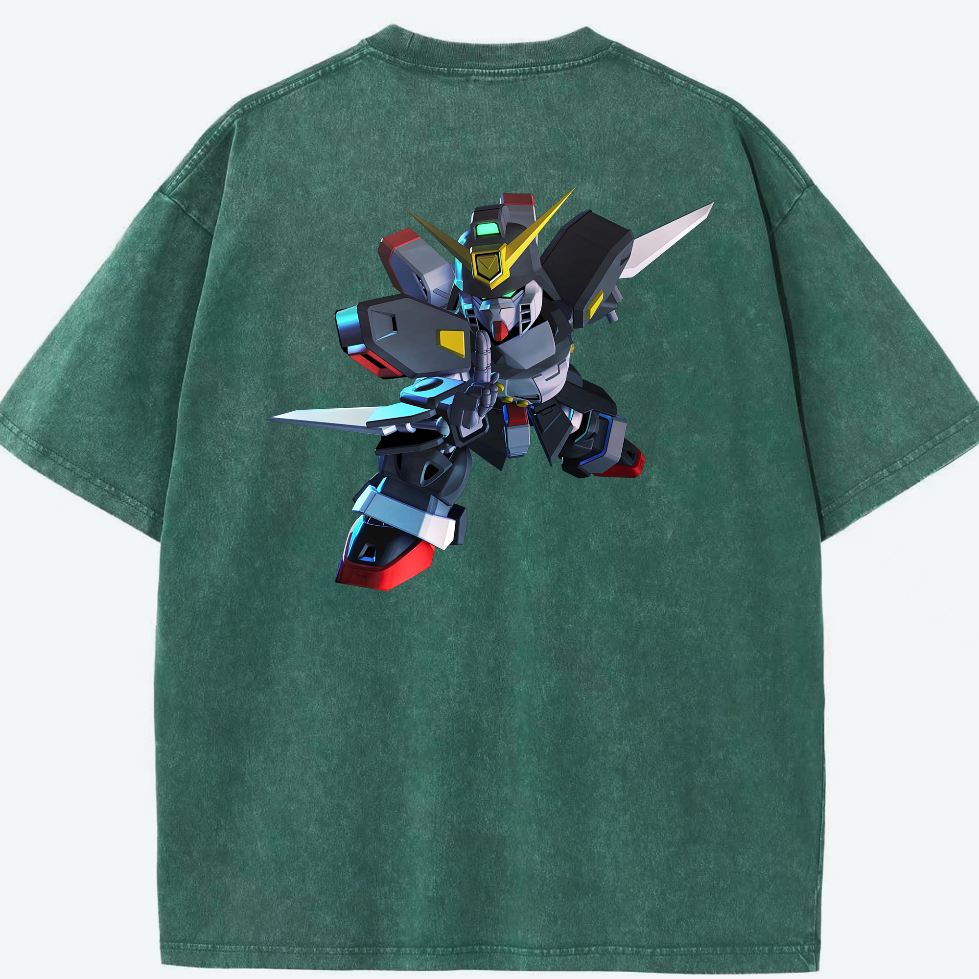 （画像用） 機動戦士ガンダム Mobile Suit Gundam 綿100% ヴィンテージ風 半袖Tシャツ（背面プリント）